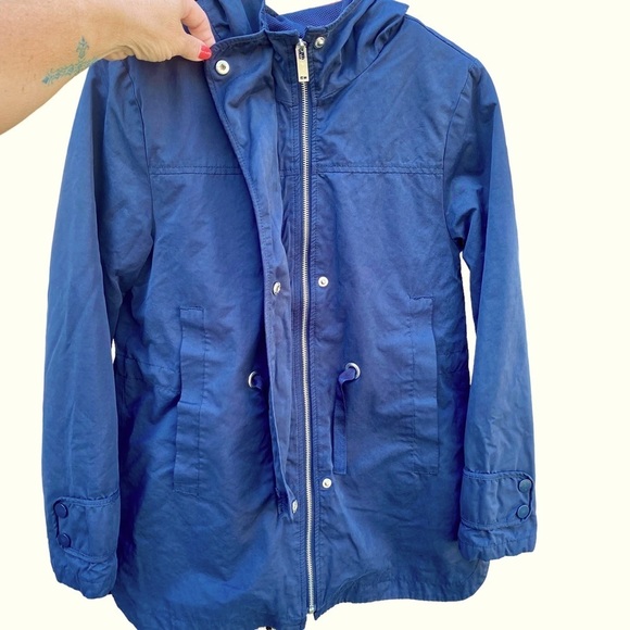 Zara Versatile Blue Hooded Jacket with Removable Vest Girls Size 13/14 - Picture 3 of 10